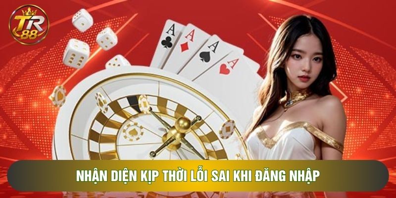 Nhận diện kịp thời lỗi sai khi đăng nhập Nhận diện kịp thời lỗi sai khi đăng nhập